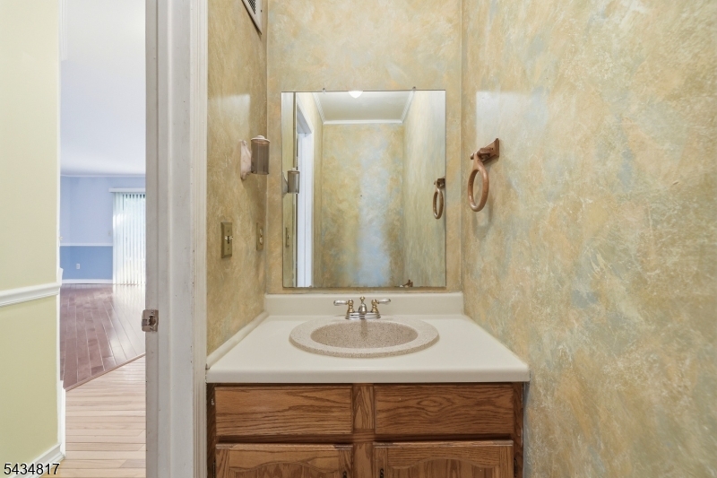Powder room on first floor.