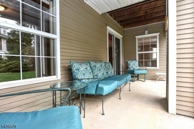 Wide covered patio