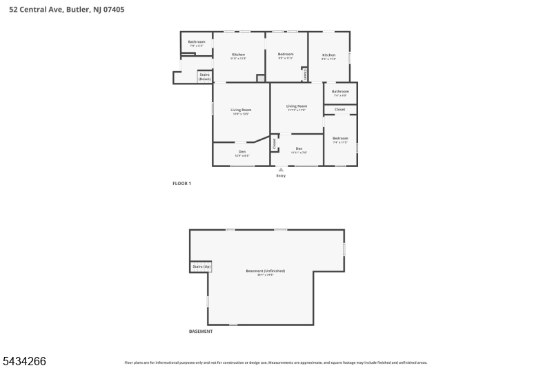 Floor Plans Basement/1st Floor