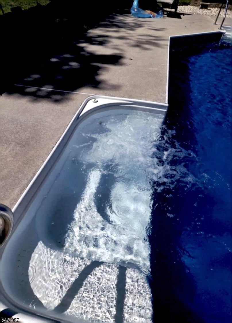 hot tub in pool