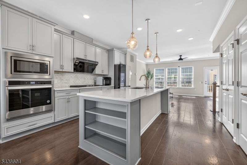 Spacious Quartz Center Island