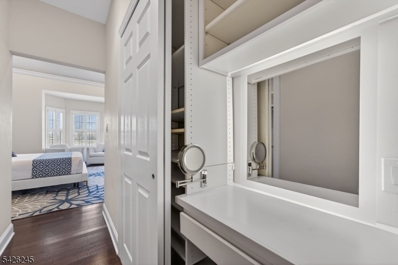 Built-in Vanity Shoe Closet