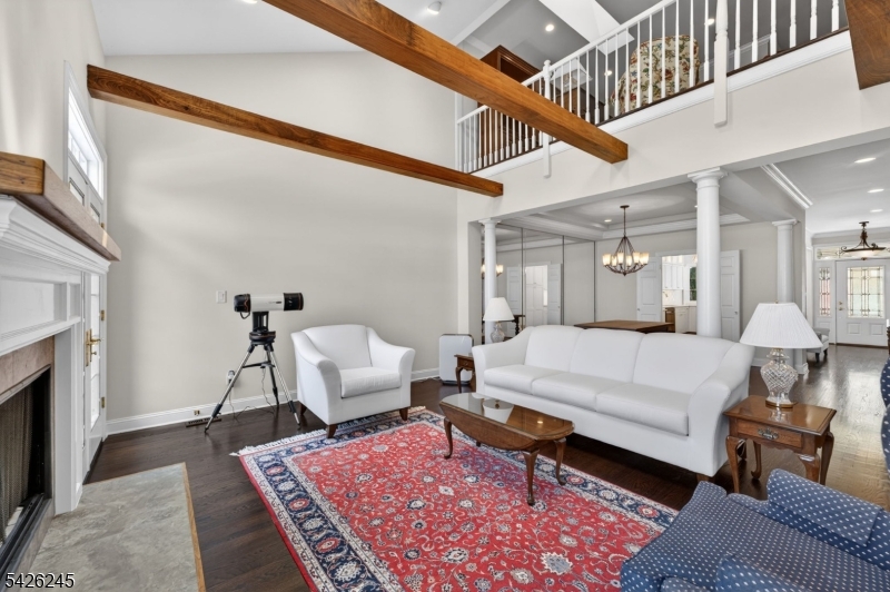 Living Room/ Beamed Ceilings