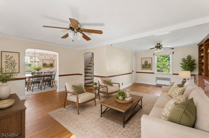 Living room staged