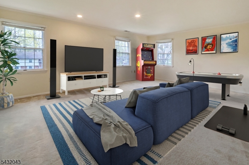 rec room staged