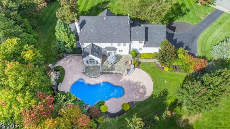 Aerial of back of home