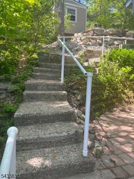 Stairs to street and parking