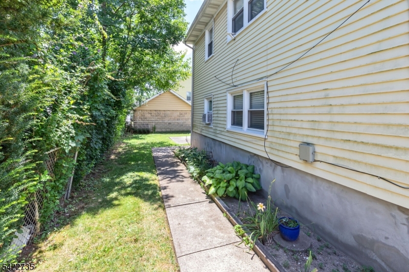 Side walkway to yard