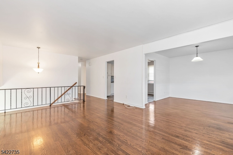 Living room into dining room