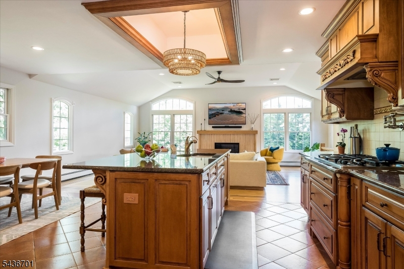 Expansive chef's kitchen