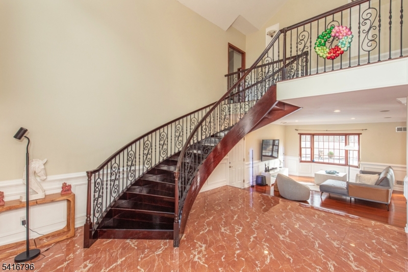 Newly stained Spiral Staircase