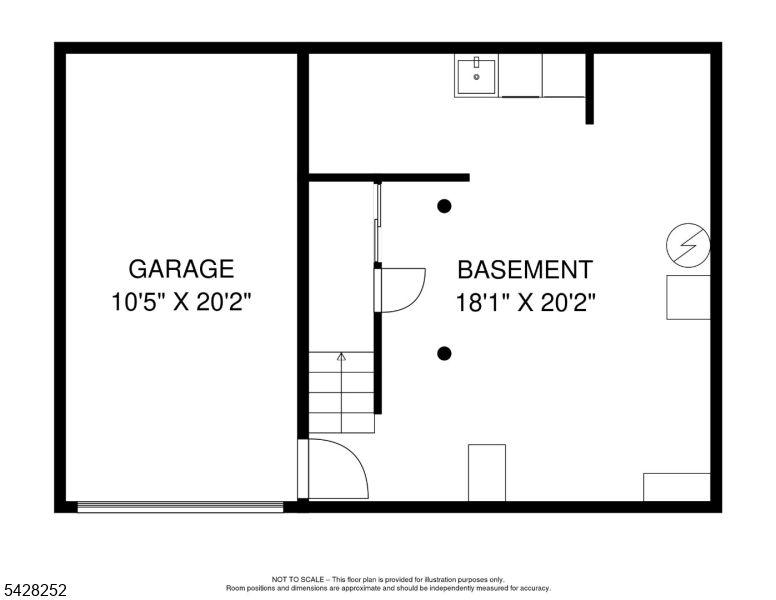 Basement and garage Floor Plan