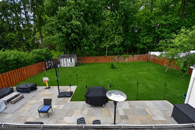 backyard view - the 2nd fl bdr