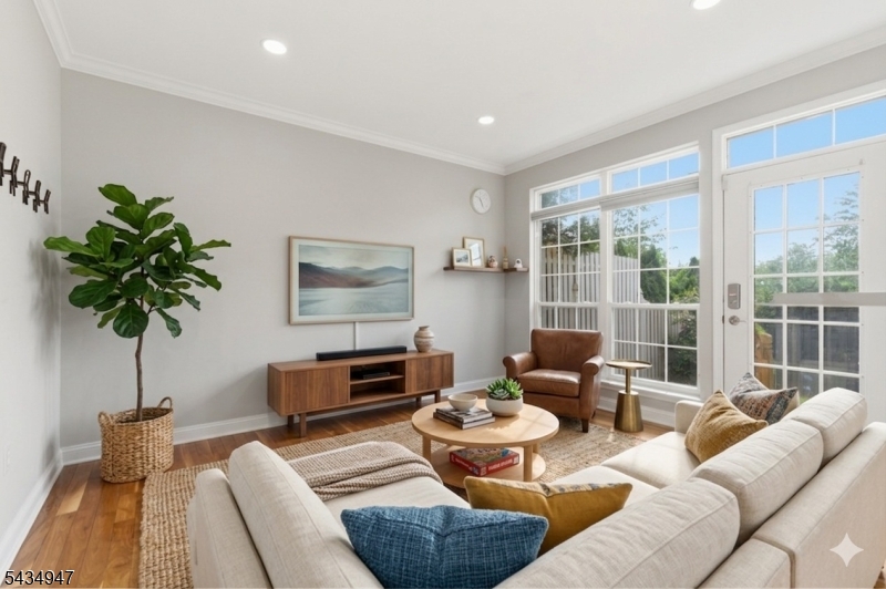 Family room virtually staged