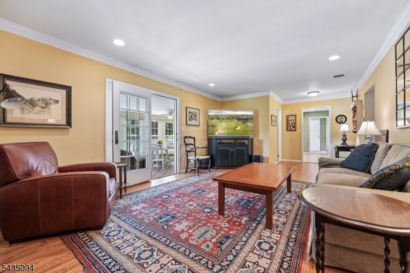 Family Room View to Sunroom