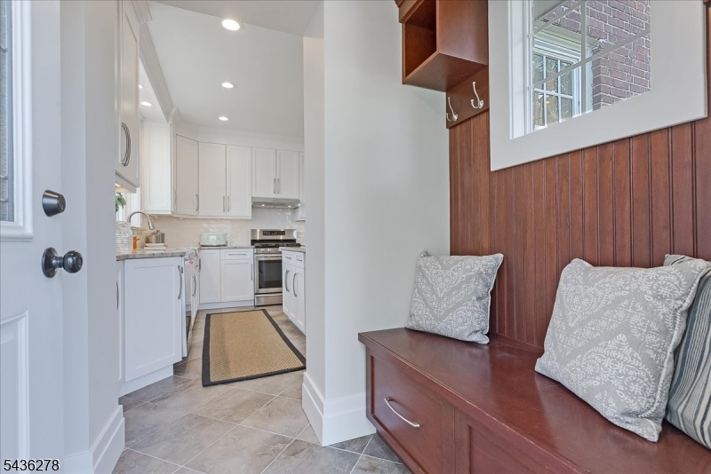 Mudroom between kitchen/deck