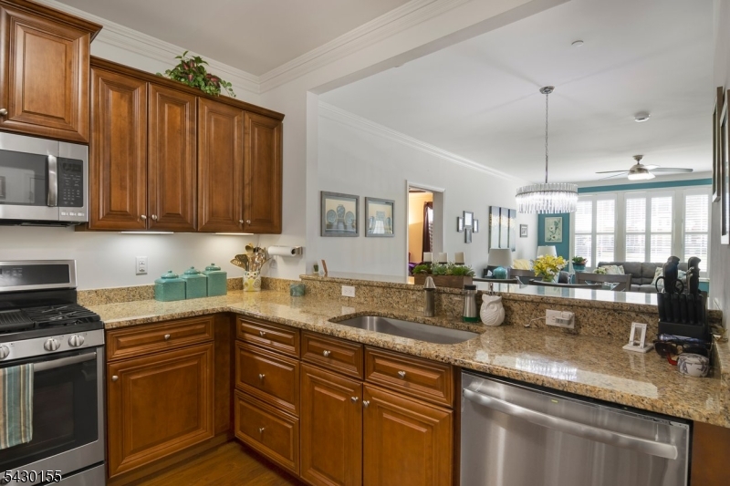 Kitchen open to LR/DR