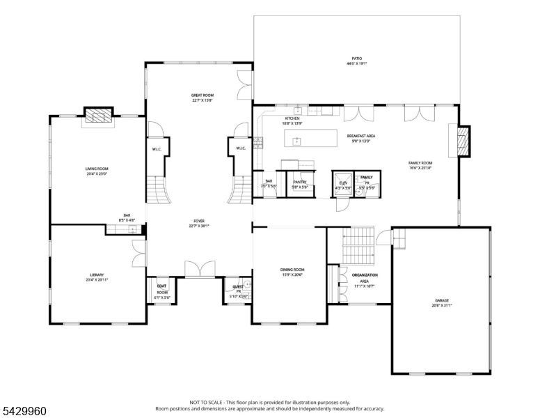 1st Level Floor Plan