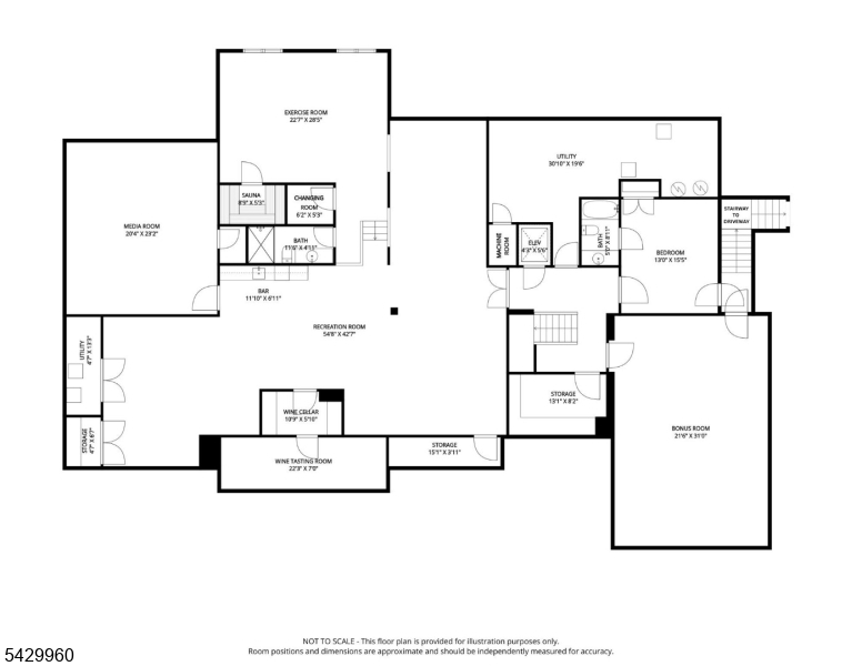 Lower Level Floor Plan