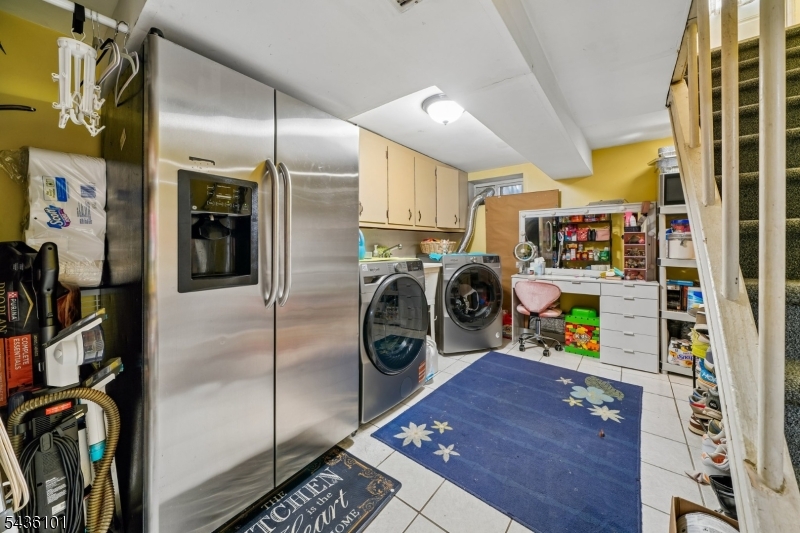 basement laundry area