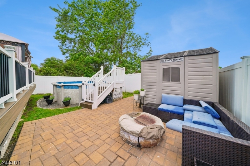 patio and shed