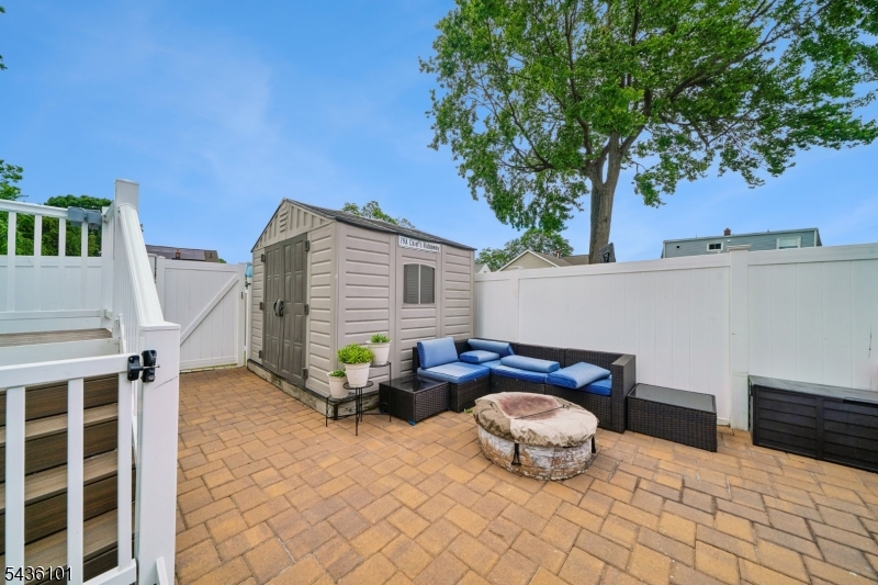 patio and shed
