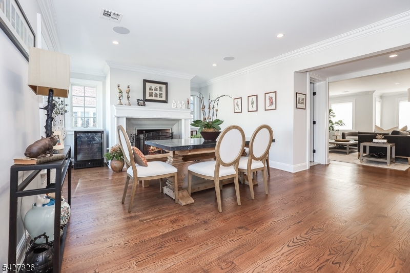 Dining Area with Gas Fireplace