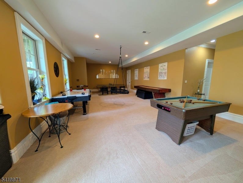 Basement rec room
