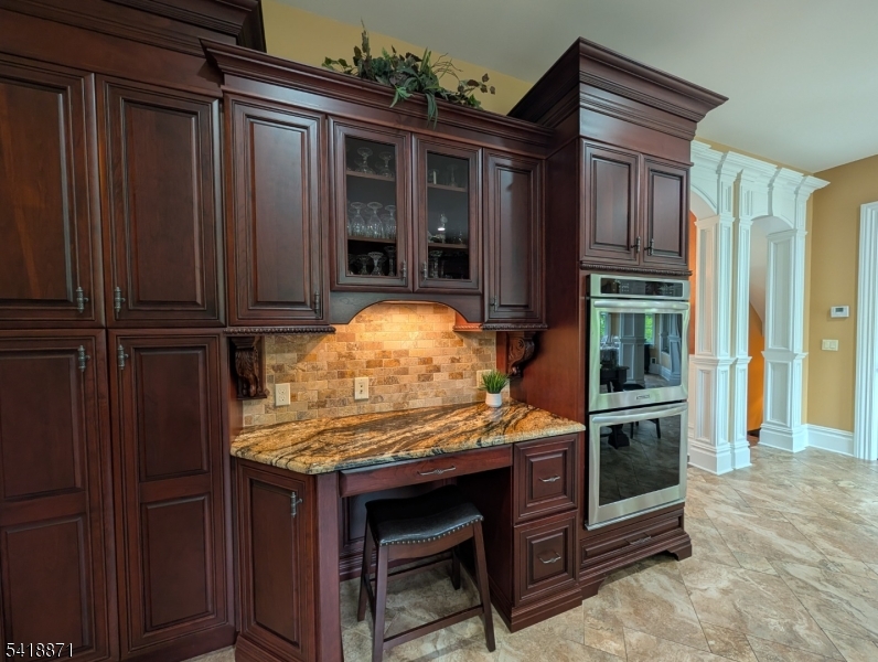 Gourmet kitchen desk area