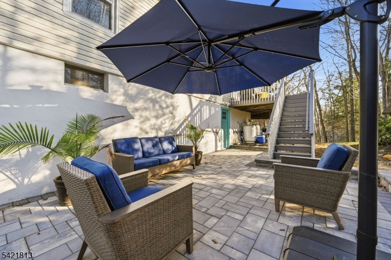 Paved patio