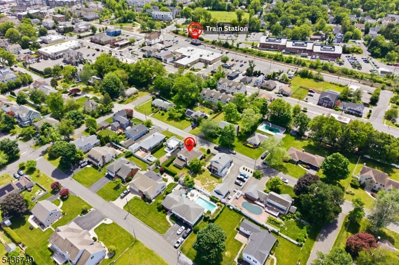 Aerial /with train station