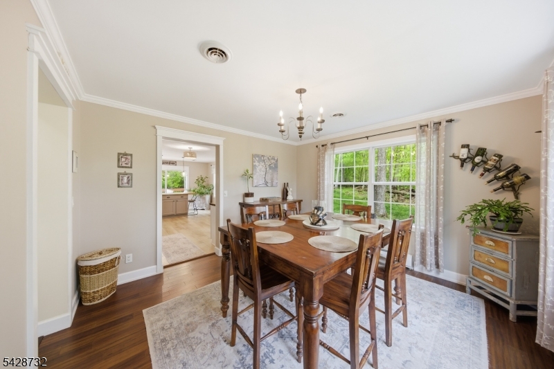 Formal dining room off kitchen