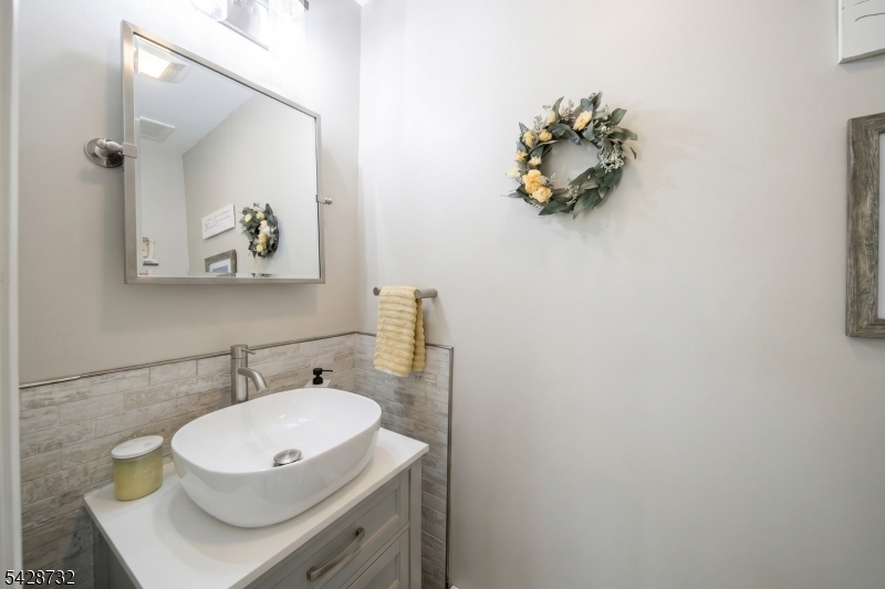 First level powder room.