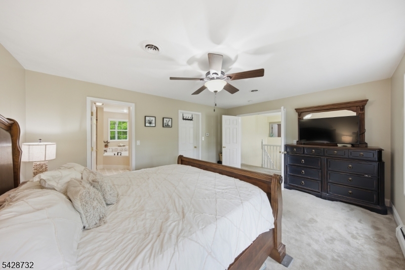 Primary suite on second level