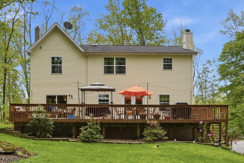 Rear view of the home