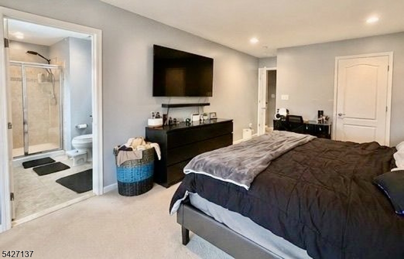 Master bedroom with the walk-
