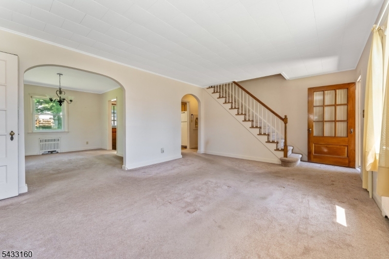 Living room to dining room