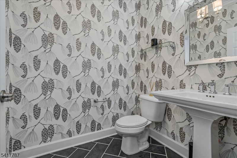 First floor powder room