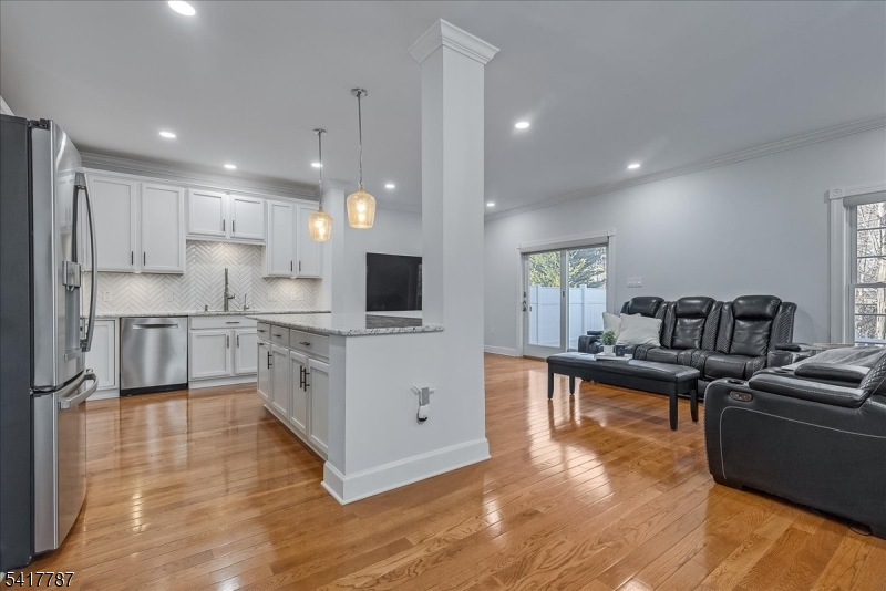Gleaming wood floors