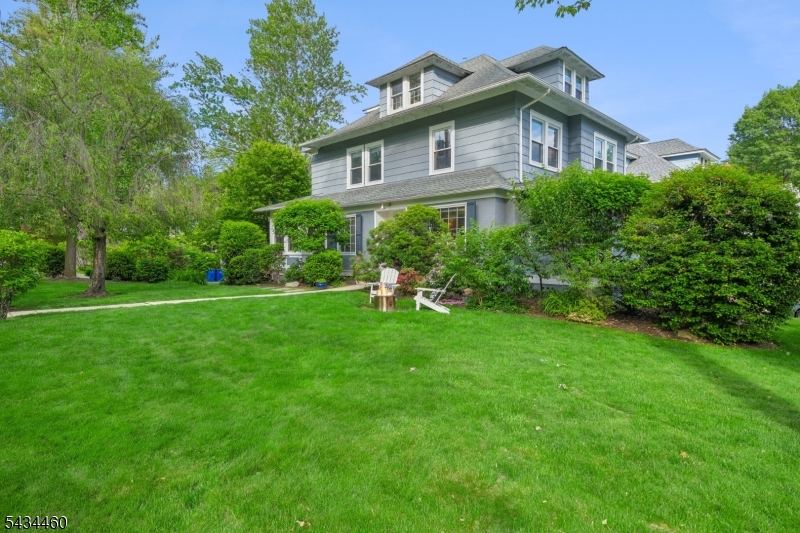 Expansive front lawn