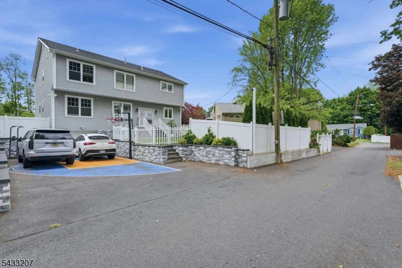 Service road behind property