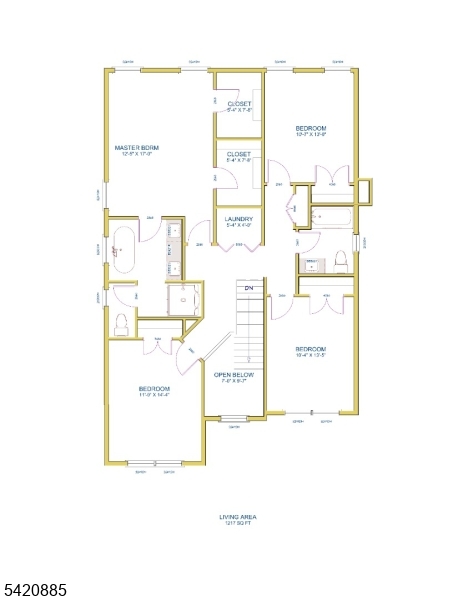 Floor plan second floor