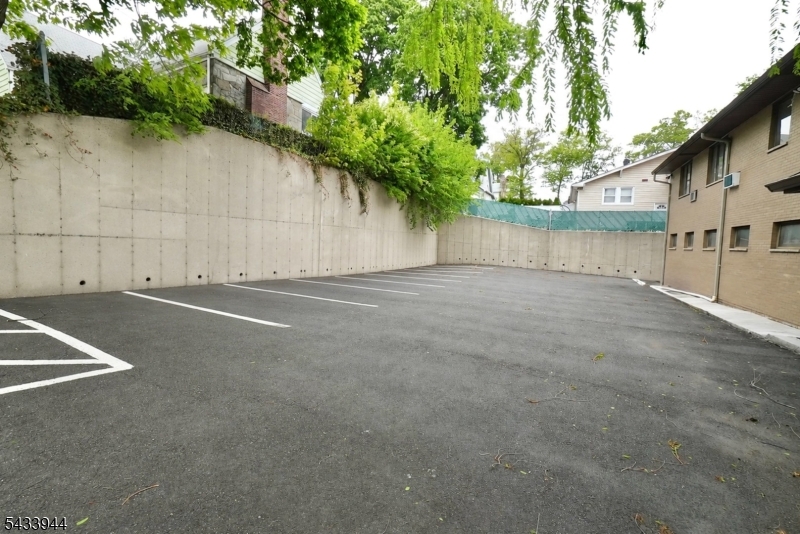 Parking lot in the rear