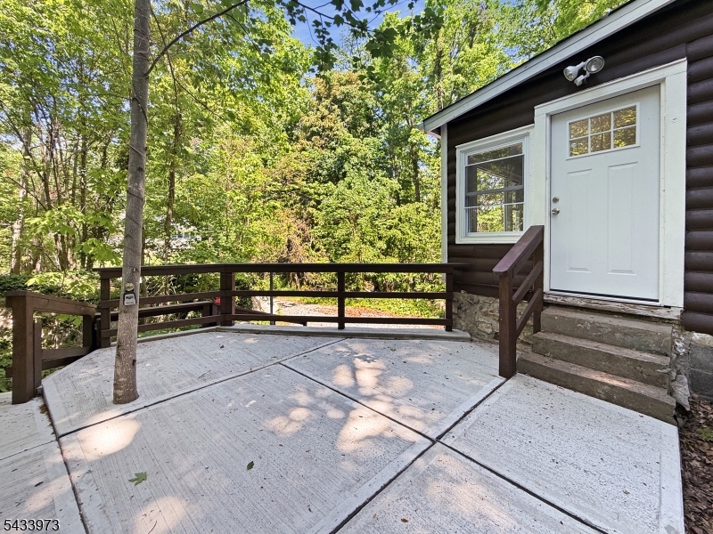 front entrance patio area