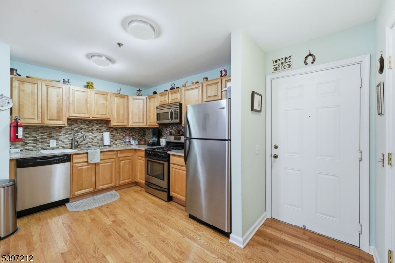 kitchen and front door