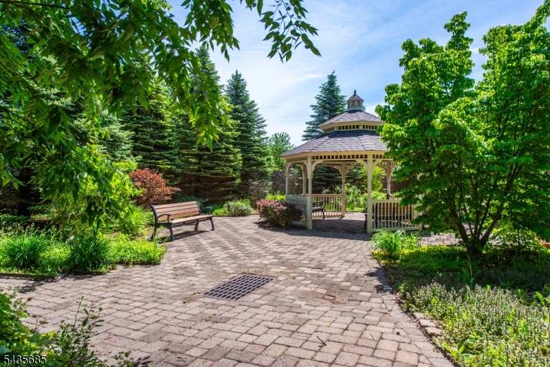 Gazebo and patio area