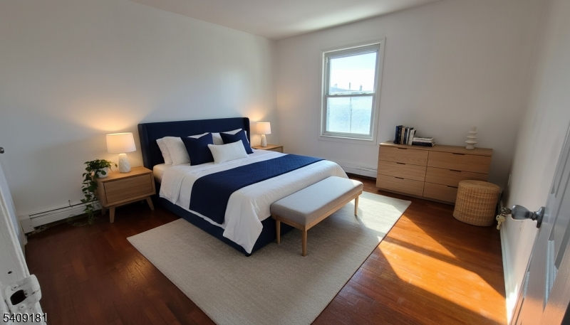 Virtually staged bedroom 1