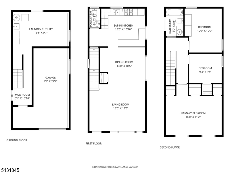 Floor Plans of all 3 levels