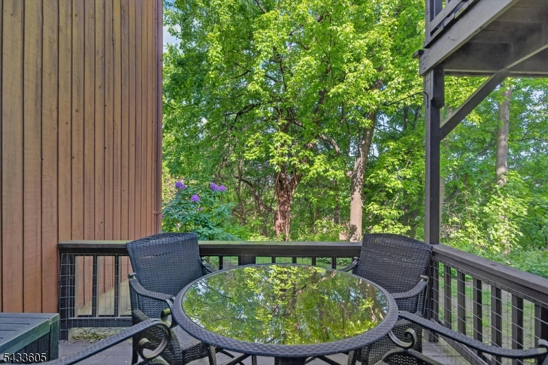 Wooded deck views!