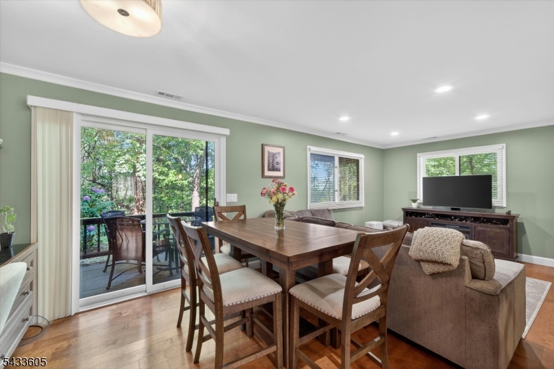 Dining area w/ deck views
